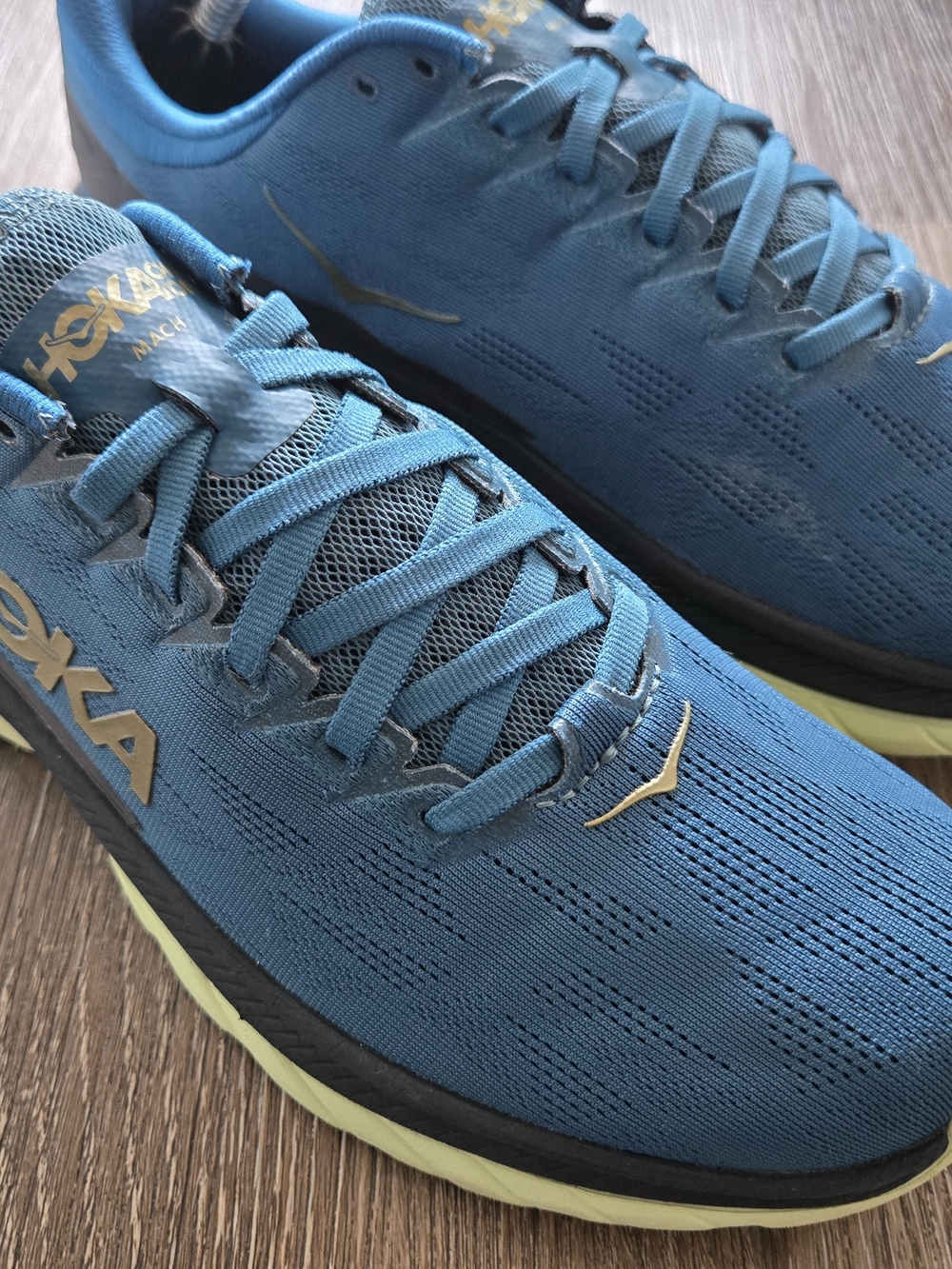 Hoka One One Mens Mach 4 Profly Blue Running Shoes Sneakers - Men's Size 10.5D